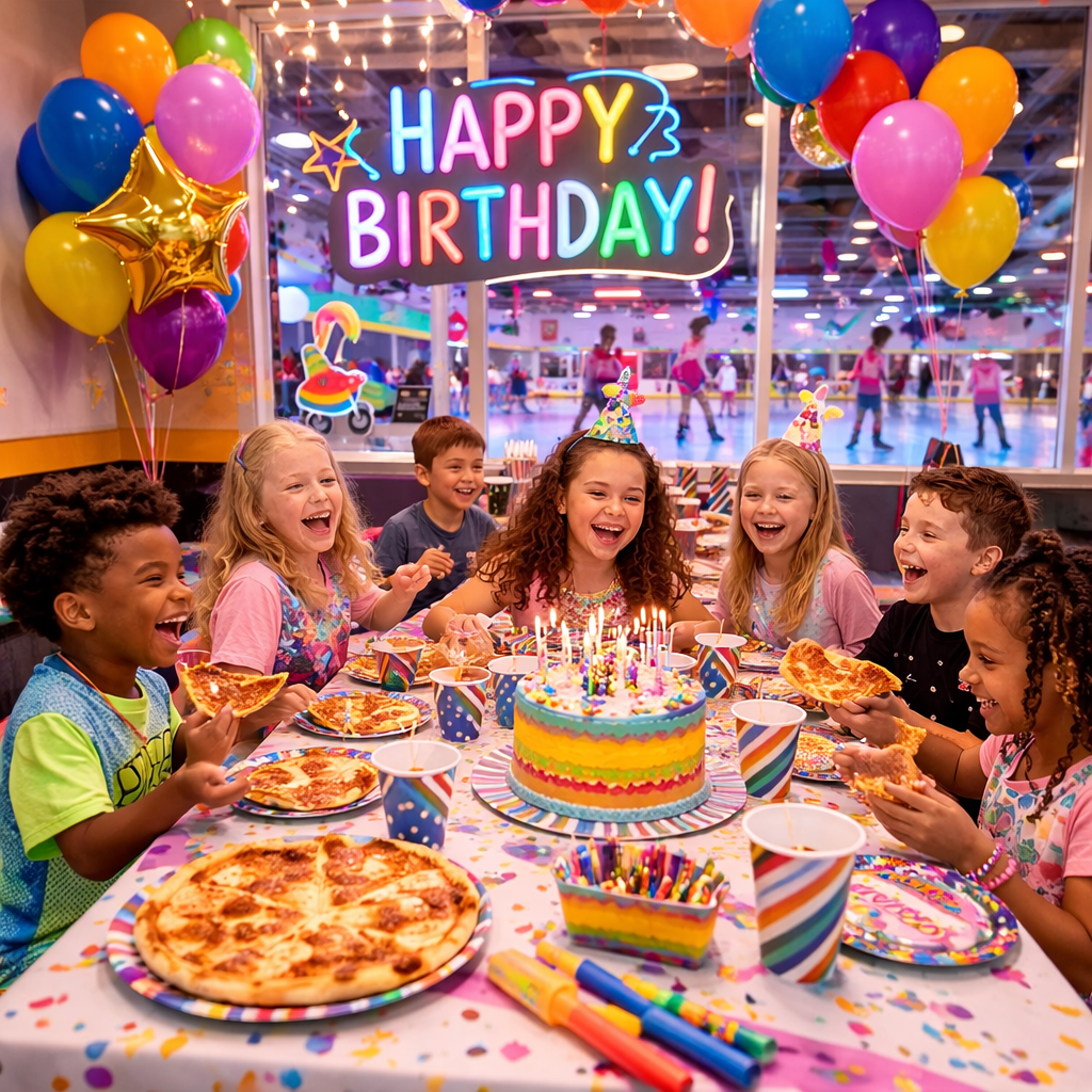 Birthday party at Skate Mania